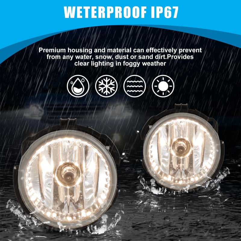 CPW Fog Lights Assembly Replacement for Subaru [2009 2010 2011 2012 2013 Forester] [2008-2010 Impreza WRX STI] Driving Fog Lights - Image 2